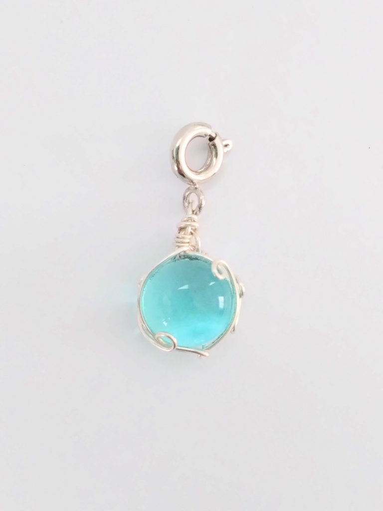 水色イヤリング