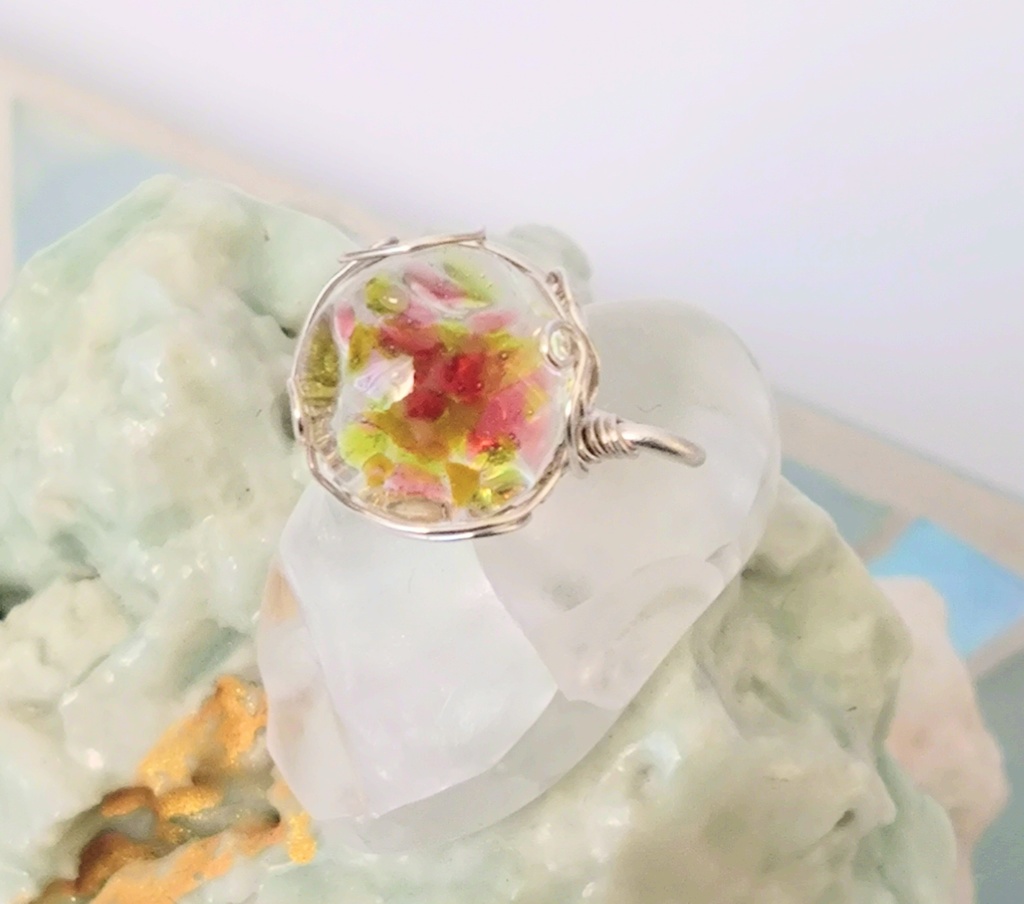 お花ヘアピン(赤)