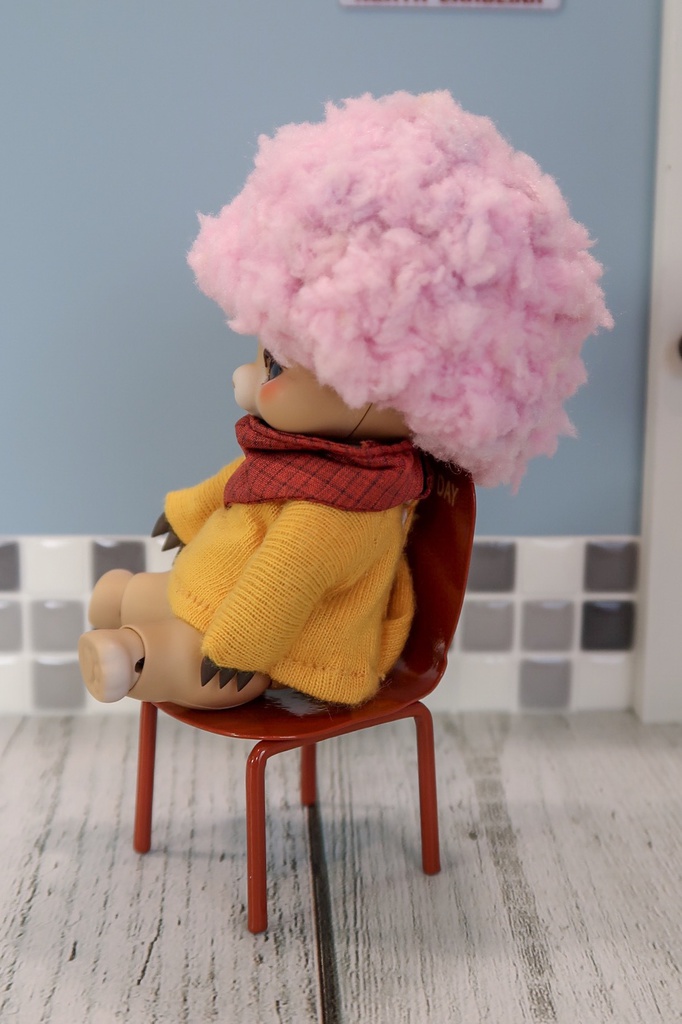 小さいドール用パーティアフロ