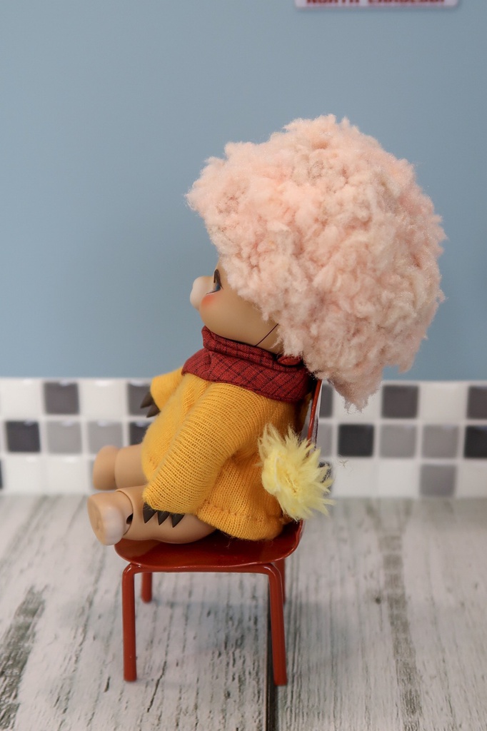 小さいドール用パーティアフロ