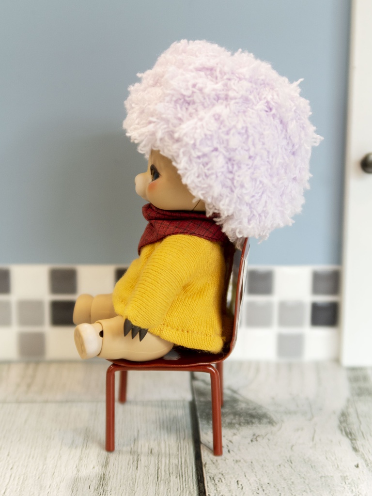 小さいドール用アフロウィッグ