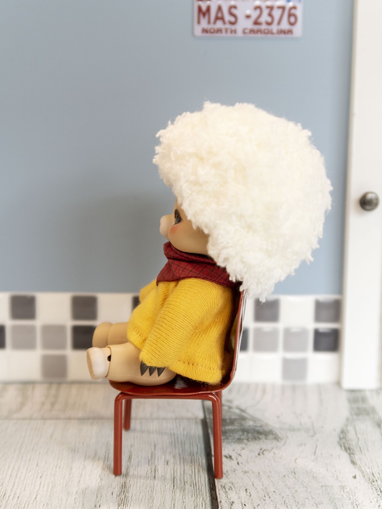 小さいドール用アフロウィッグ