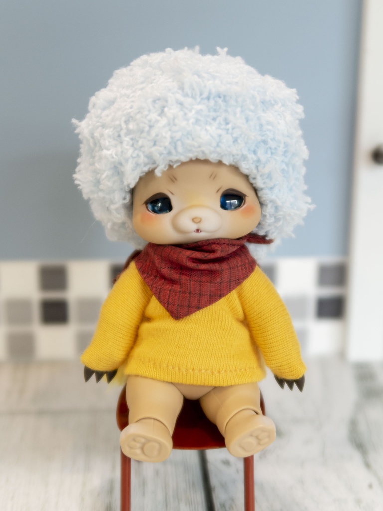 小さいドール用アフロウィッグ