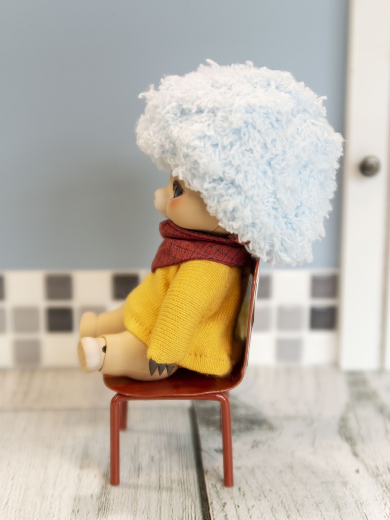 小さいドール用アフロウィッグ