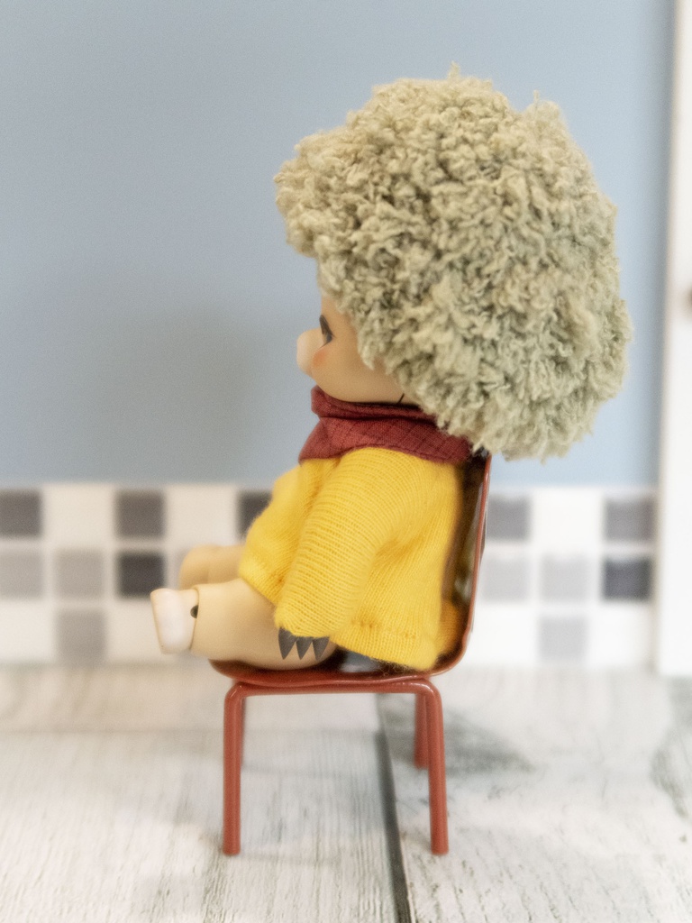 小さいドール用アフロウィッグ