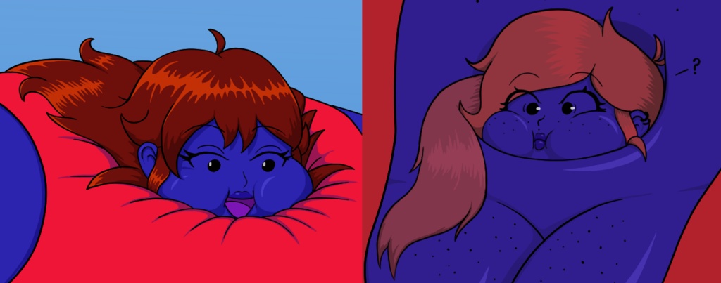 A Blue Brunette Berry Bunch