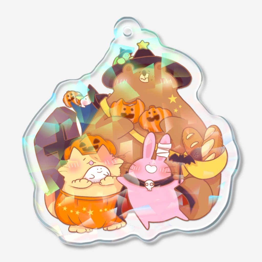 きらきらアクリルキーホルダー