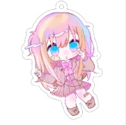 ミニキャラアクキー　ツインテール①　１個