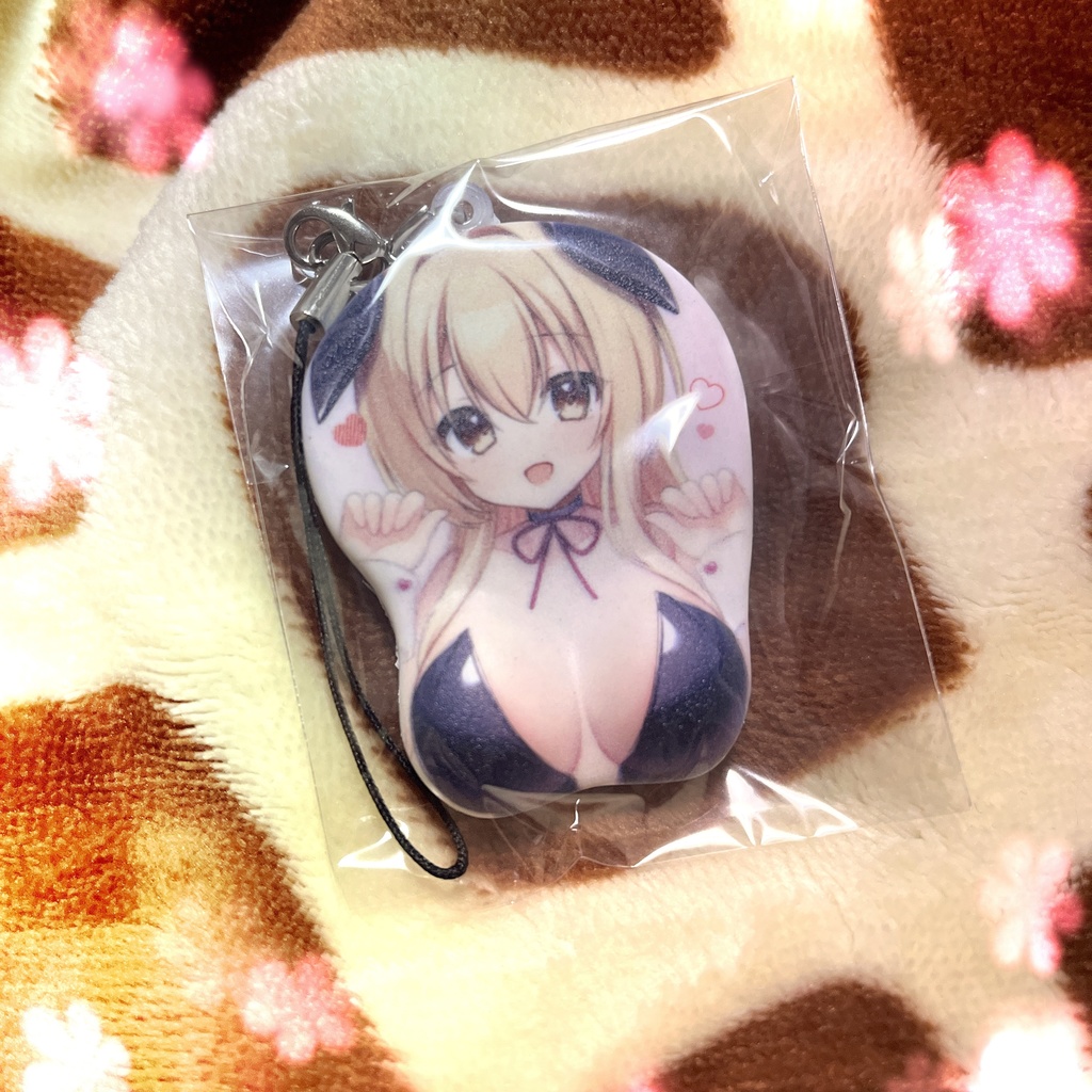 おっぱいマウスパッドミニストラップ