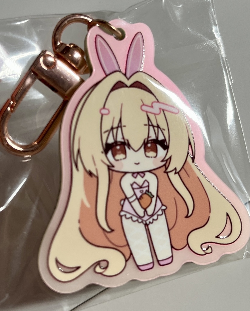 バニーアクリルキーホルダー