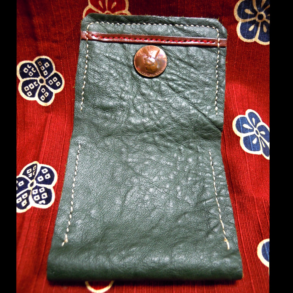 コンチョ付き 小銭入れ(革製)