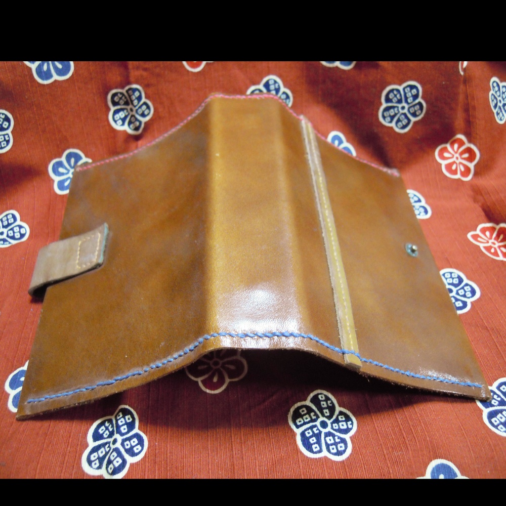 手帳カバー(革製) 手帳リング付き(紙は無し)