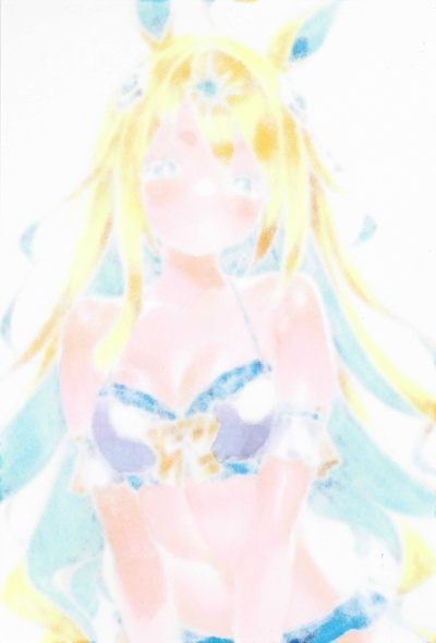 手描きイラスト ウマ娘 ネオユニヴァース 水着