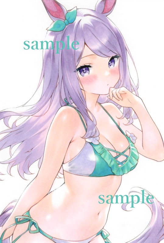 手描きイラスト ウマ娘 メジロマックイーン 水着