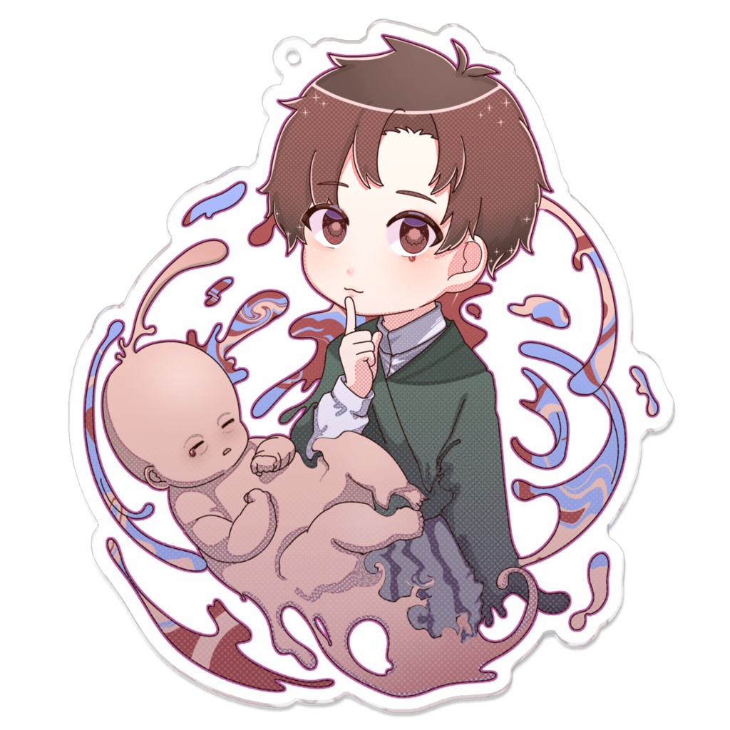 ミニむすこアクリルキーホルダー