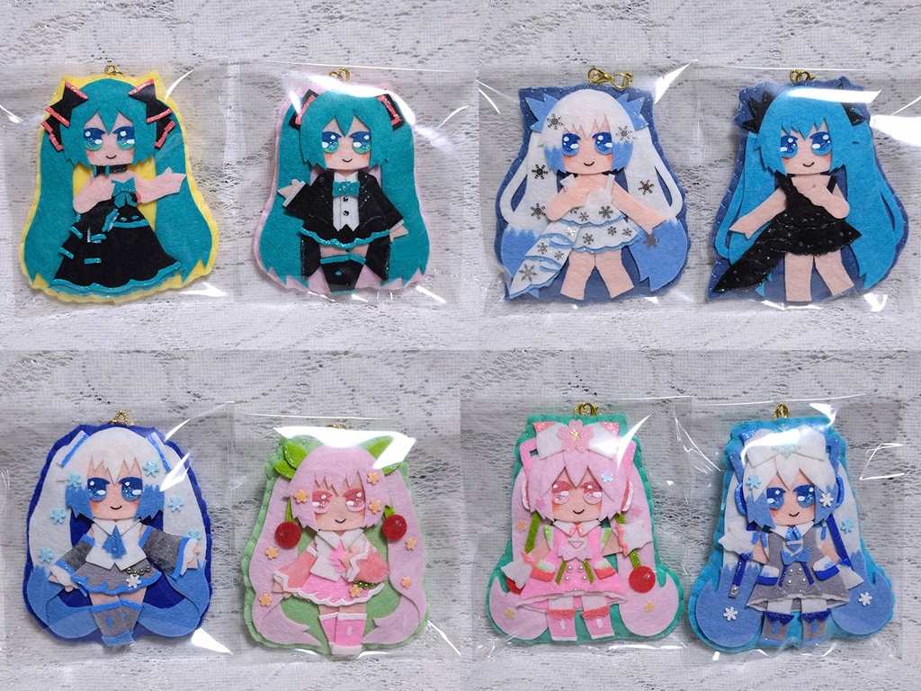 ミクさんのストラップセット