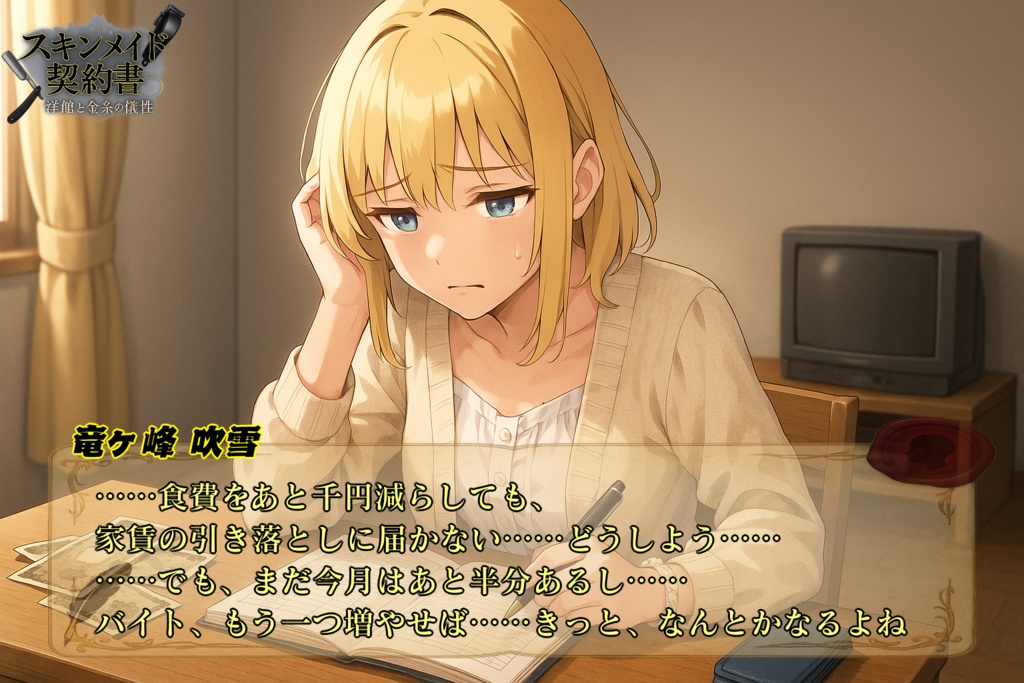 スキンメイド契約書 -洋館と金糸の犠牲-