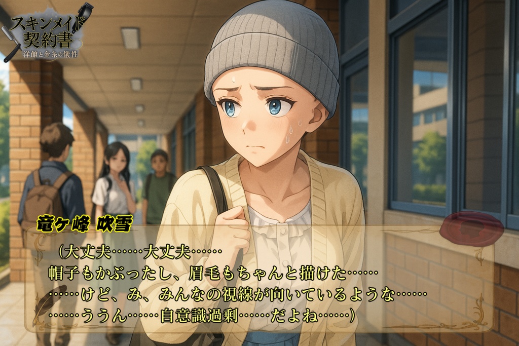 スキンメイド契約書 -洋館と金糸の犠牲-