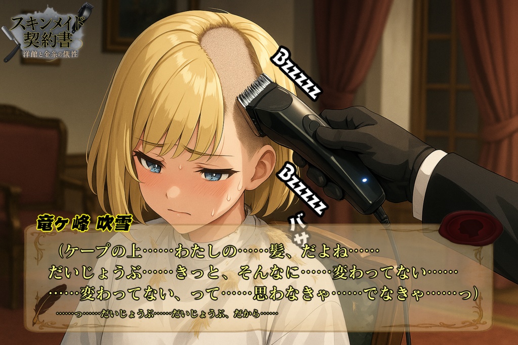 スキンメイド契約書 -洋館と金糸の犠牲-