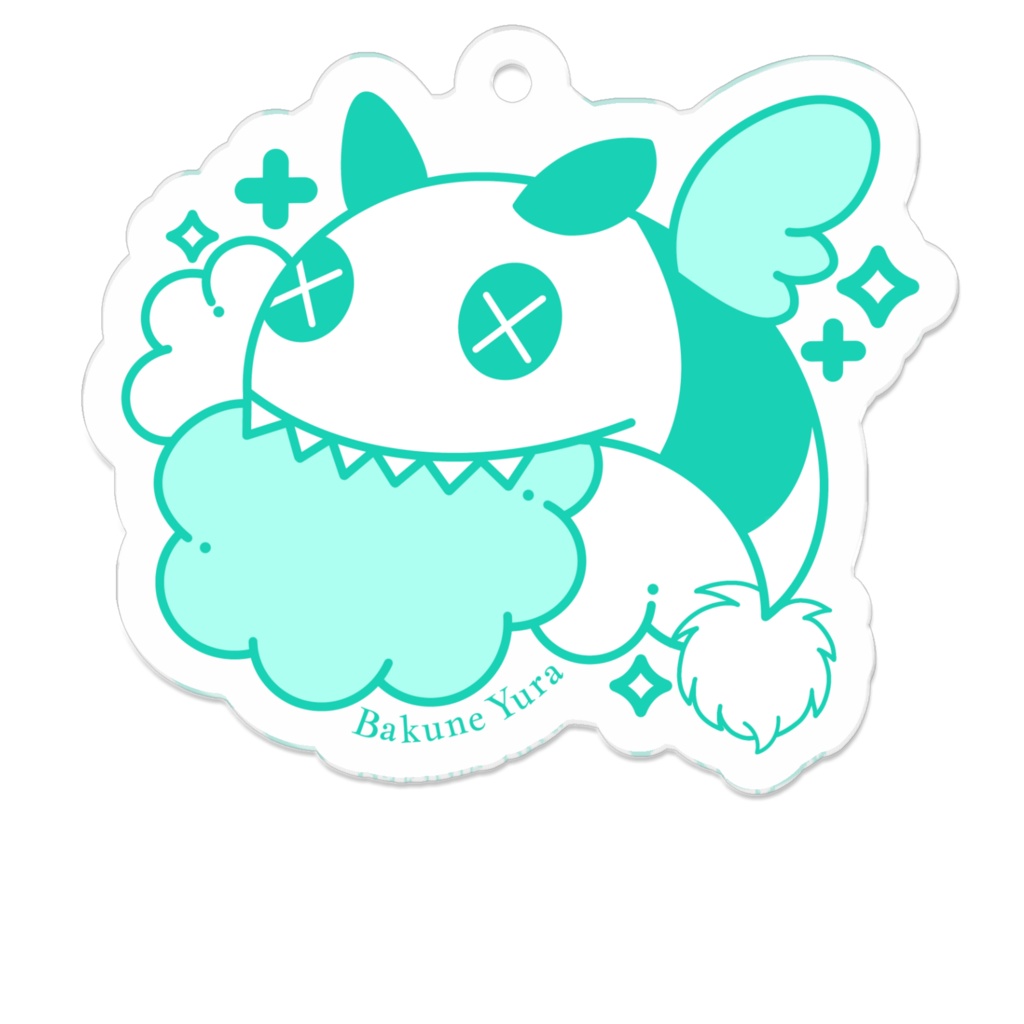 獏寝ゆらロゴアクリルキーホルダー