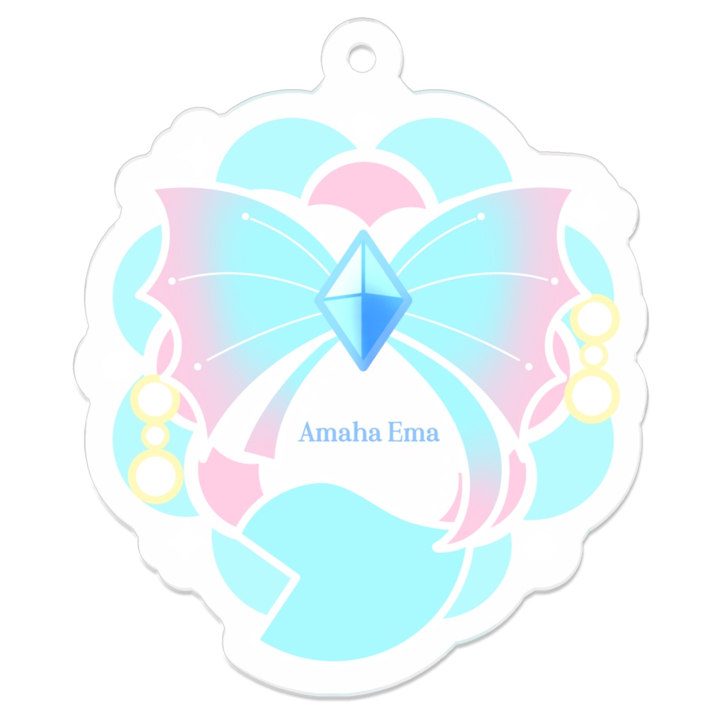 天羽えまロゴアクリルキーホルダー