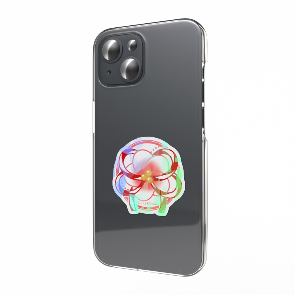 卯葉千幸ロゴホログラムステッカー