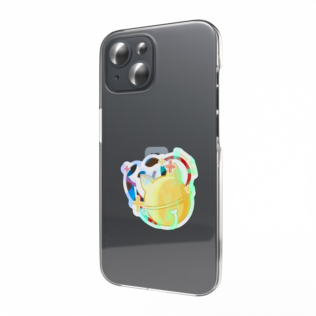 如月すずねロゴホログラムステッカー