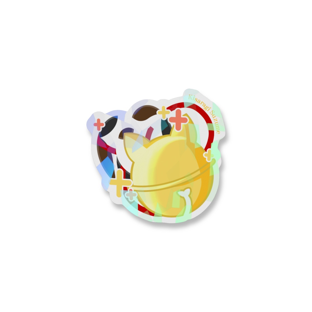 如月すずねロゴホログラムステッカー