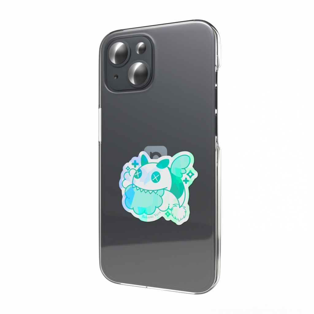 獏寝ゆらロゴホログラムステッカー