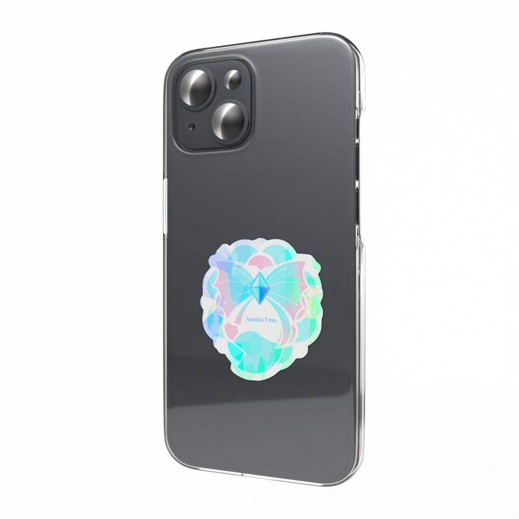 天羽えまロゴホログラムステッカー