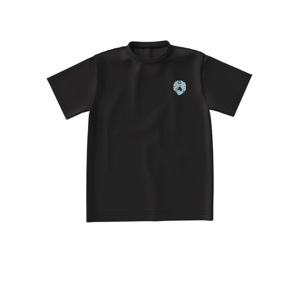 天羽えまロゴビッグシルエットTシャツ（黒）