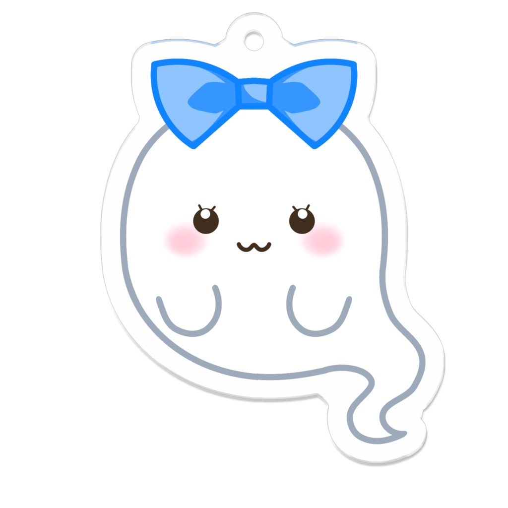 おばけちゃん(水色)アクリルキーホルダー