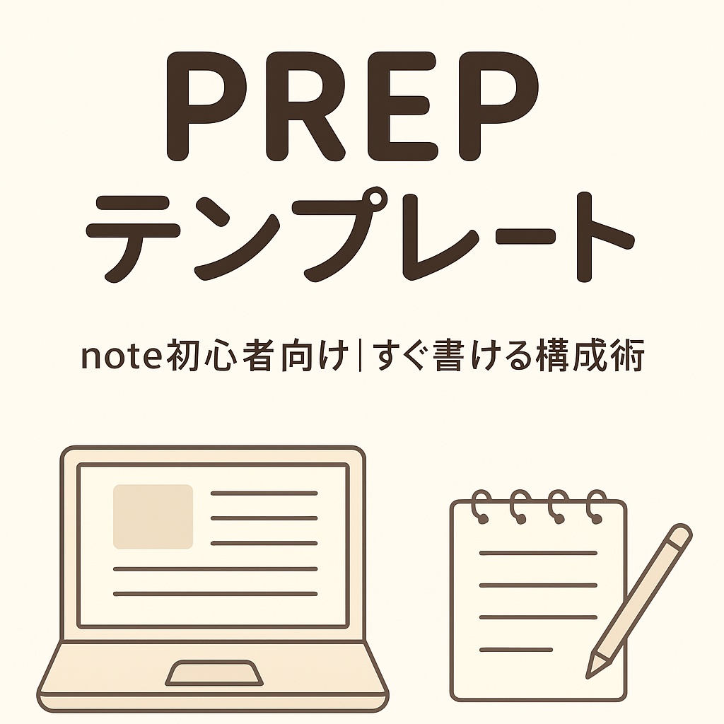 note副業テンプレ Vol.1｜初心者でもすぐ書けるPREP構成テンプレート