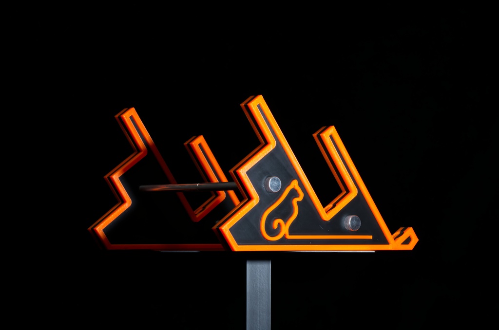 Keyboard Stand No.2(black × orange.Ver)