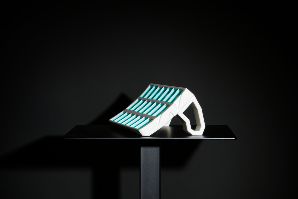 artisan keycap tray(white × teal.Ver)