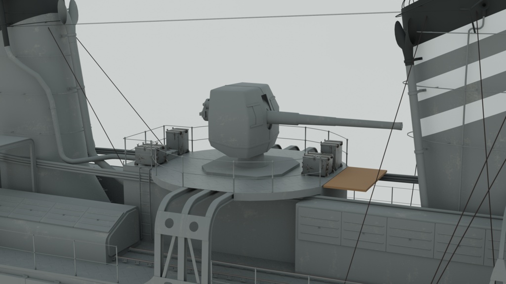 駆逐艦菊月3Dモデル