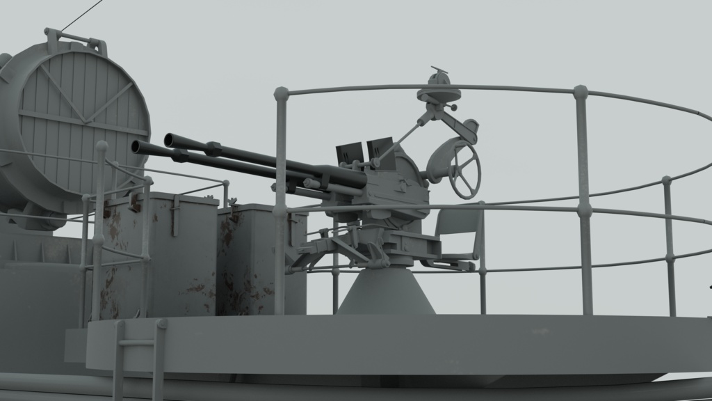 駆逐艦菊月3Dモデル