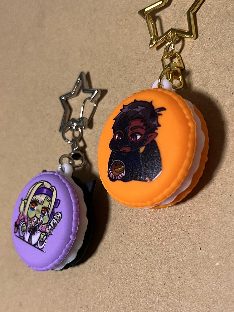 ハロウィンマカロンキーホルダー
