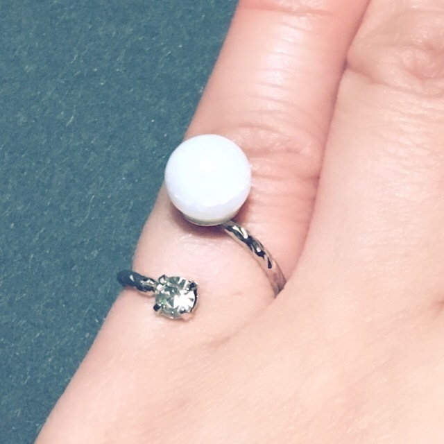 【Total Eclipse〜皆既食〜】太陽と月のピンキーリングセット