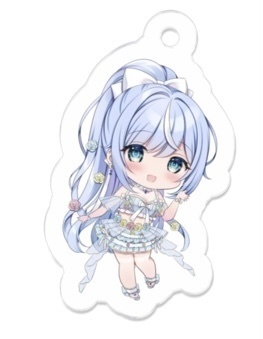 心羽ろに 私物??特典付き アイドル衣装アクキー (髪色:ホワイト)