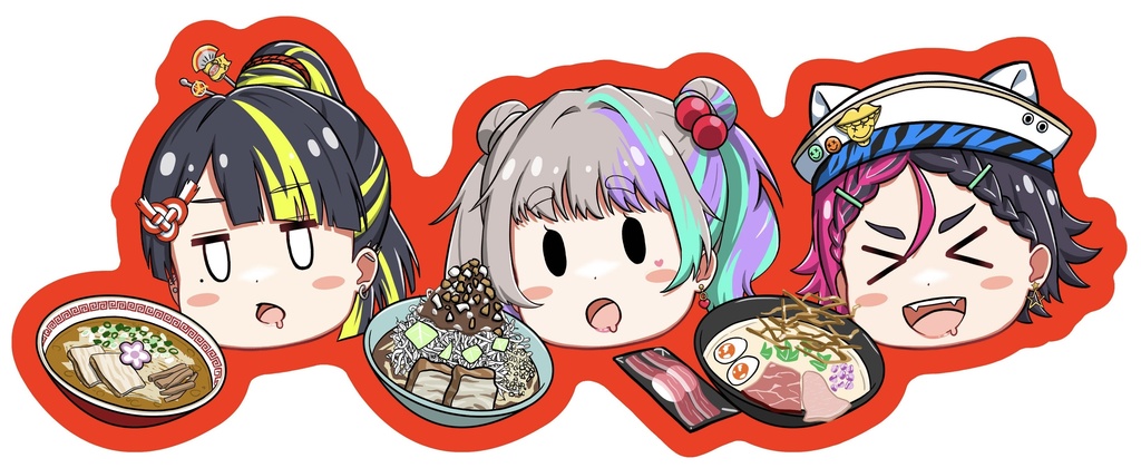 オキパリラーメンステッカー