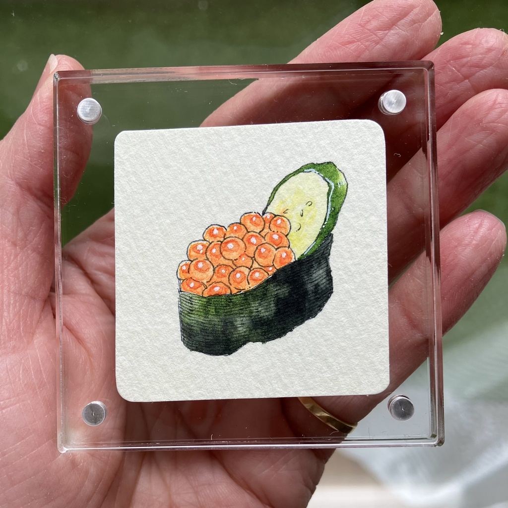 【ミニ原画】いくらのおすし