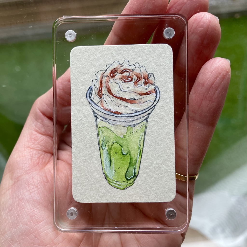 【ミニ原画】抹茶ドリンク