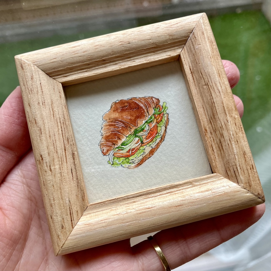 【ミニ原画】クロワッサンサンド