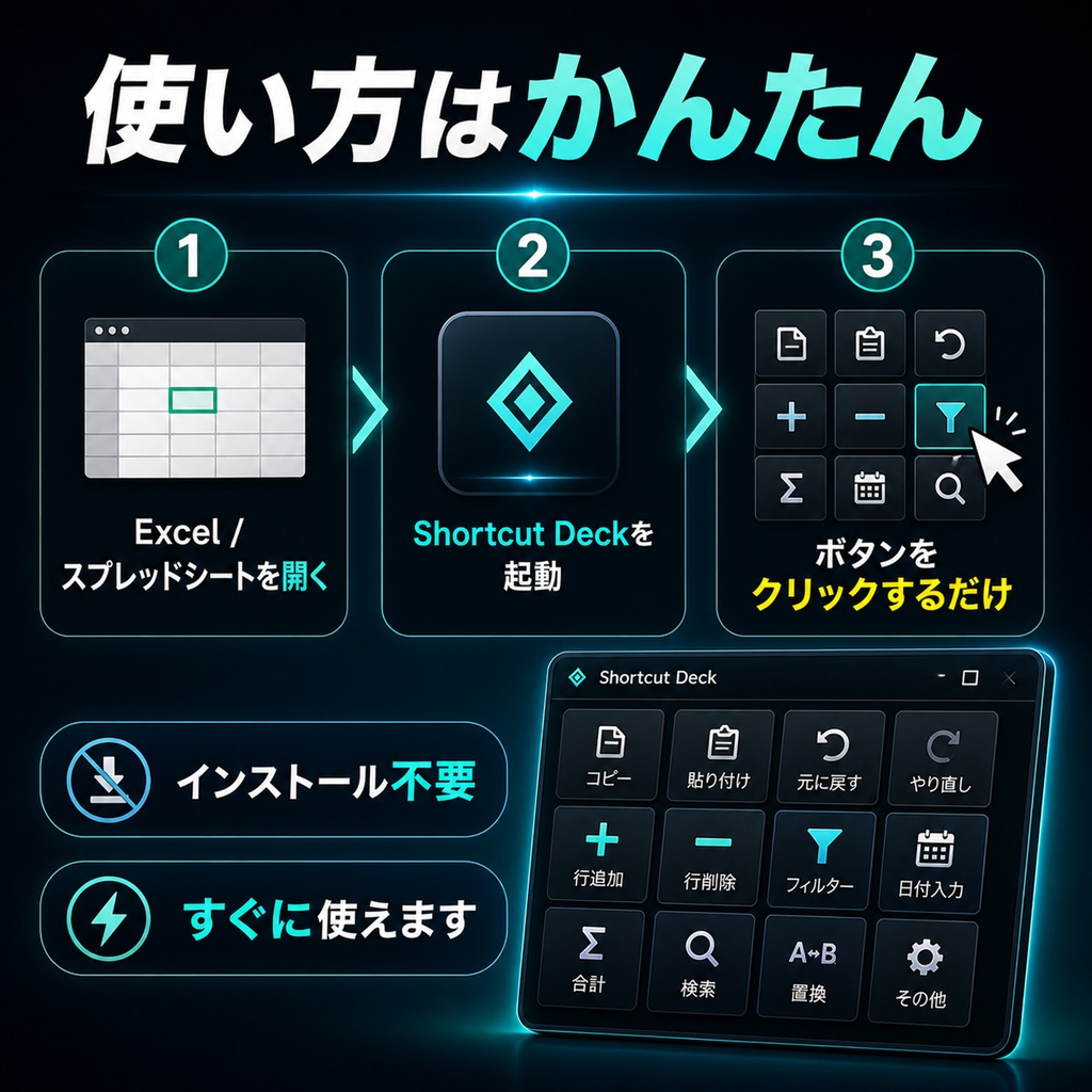 ショートカット操作ツール【Shortcut Deck】