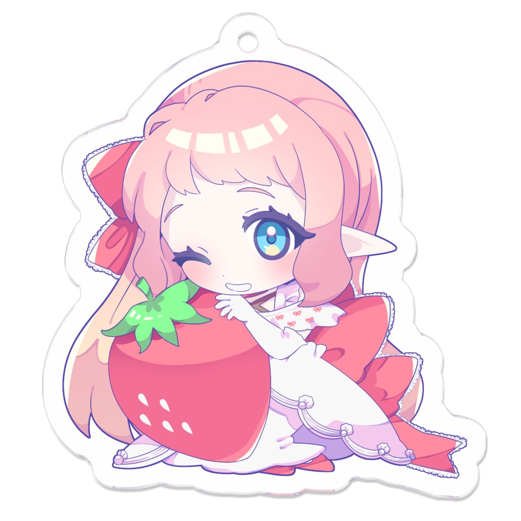 【誕生日記念】いちごもちアクリルキーホルダー