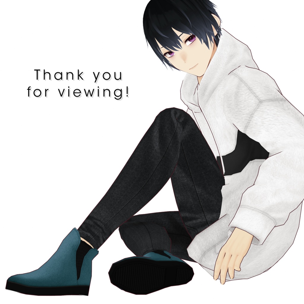 【#VRoid】サイドゴアブーツ