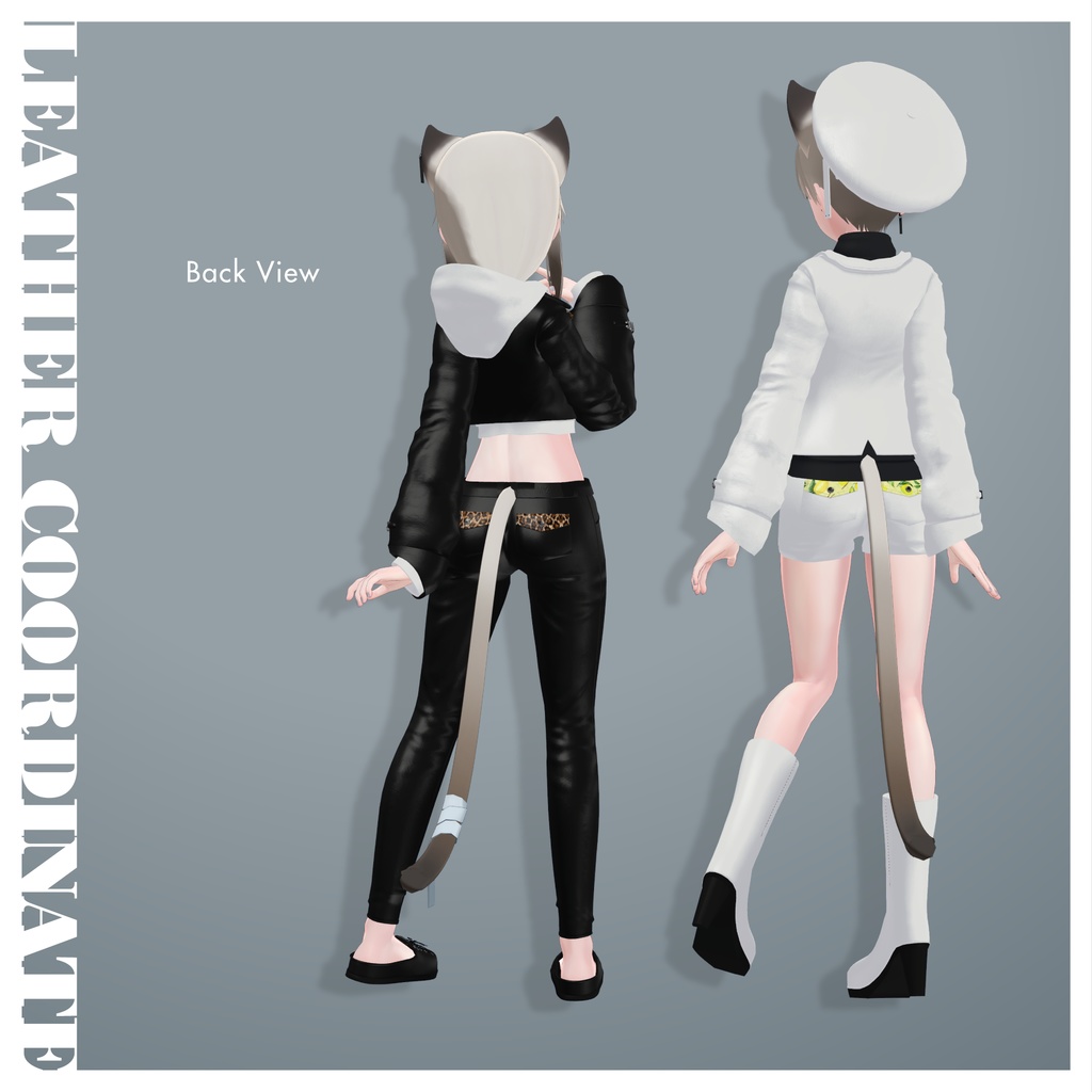 【NC's Cloth専用】Leather Coordinate【Material・Texture】