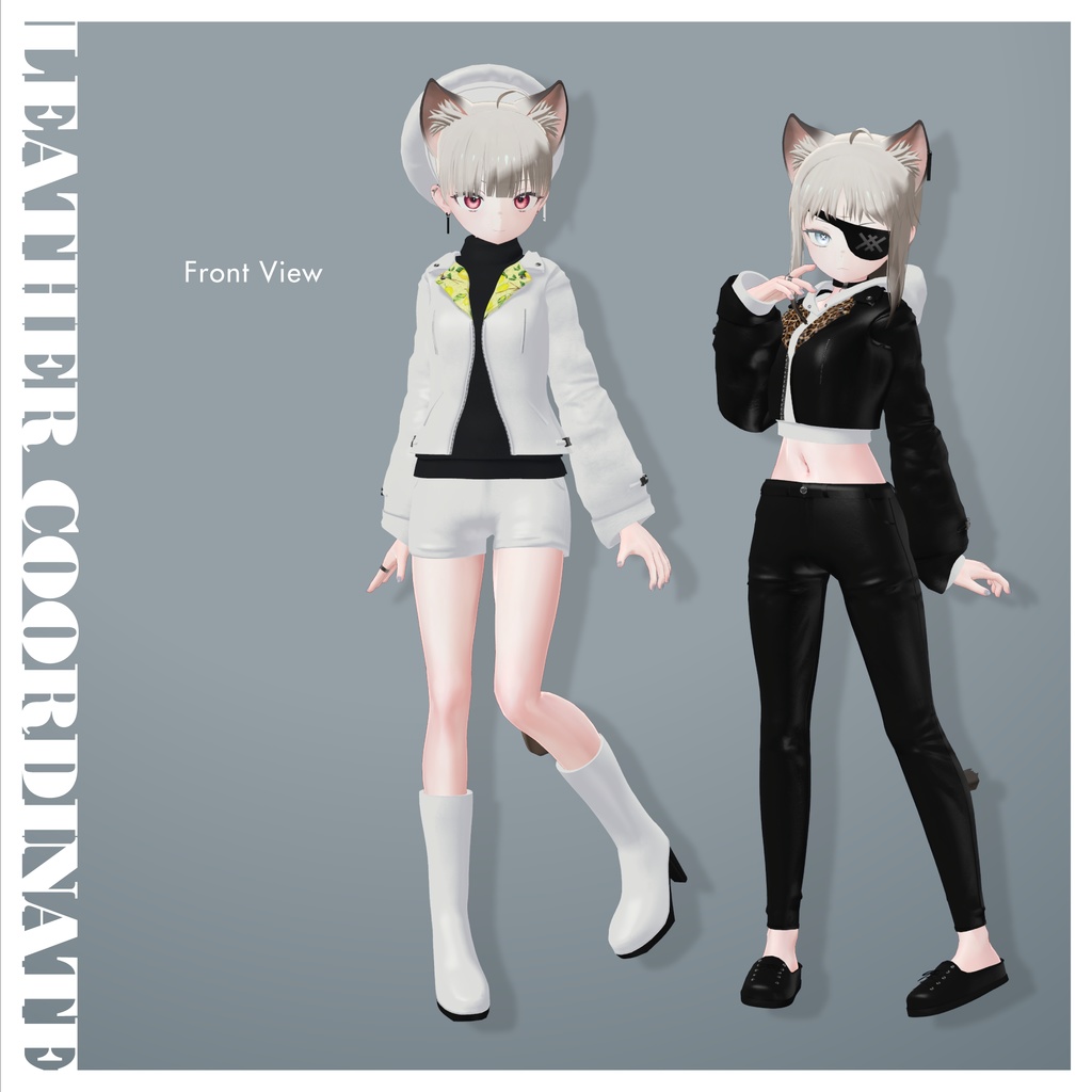 【NC's Cloth専用】Leather Coordinate【Material・Texture】