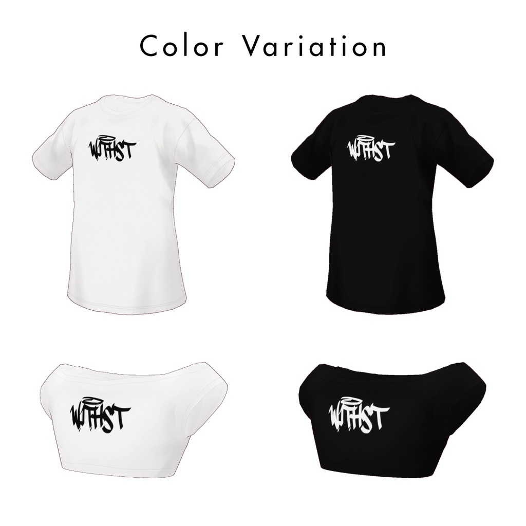 【無料/#VRoid】タギングロゴTシャツ